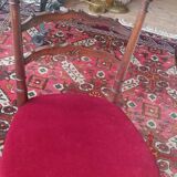 Rare chaise de chambre Napoléon III (1870/80), de style anglais