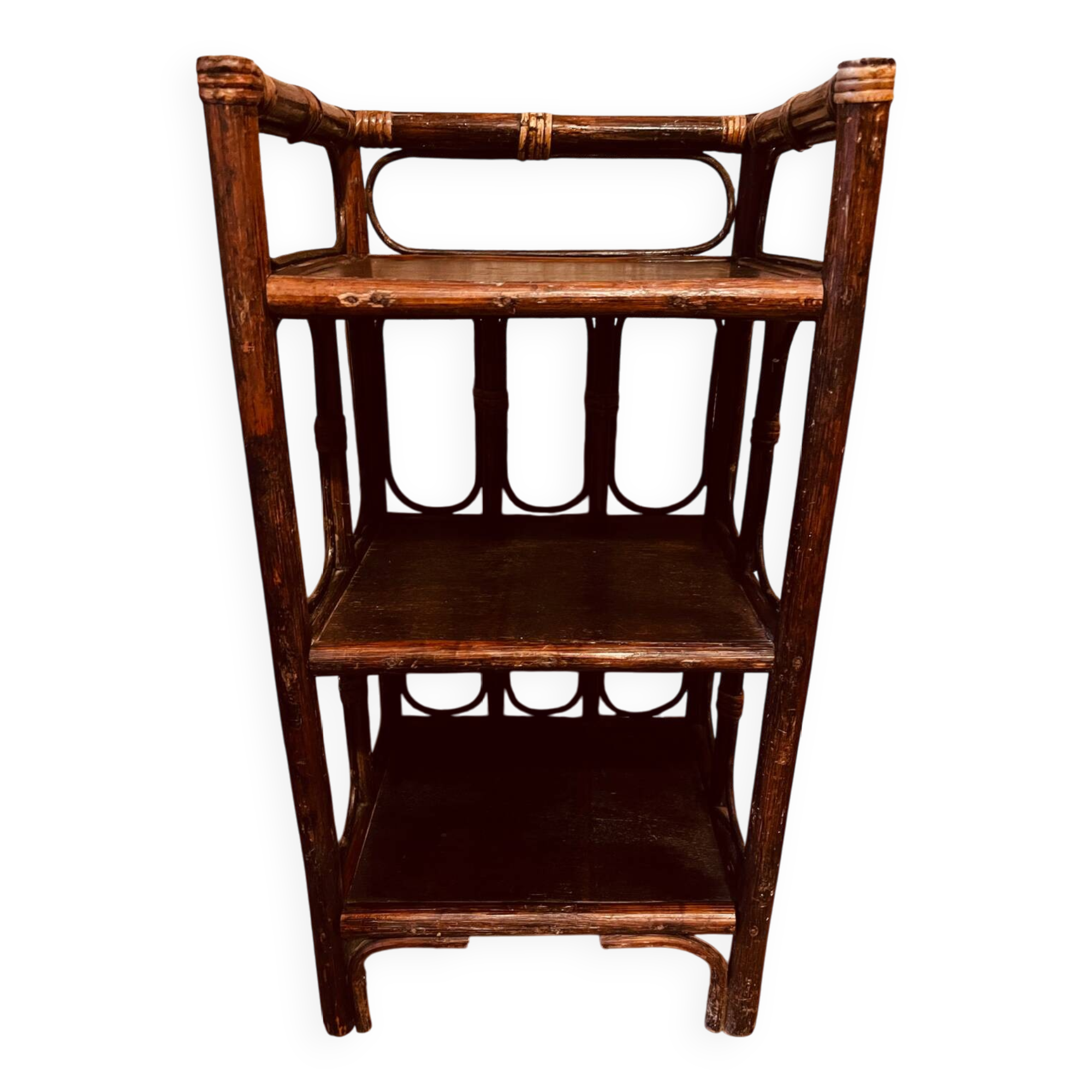 Vintage rattan shelf