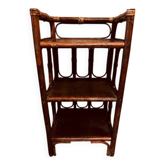Vintage rattan shelf