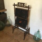 Écran de cheminée en bambou orientable décor asiatique
