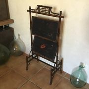 Orientable bamboo fireplace screen orientable Asian décor