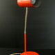 Lampe vintage 1970 métal laqué orange