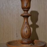 Wooden candlestick