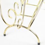 Golden wire magazine rack 1960