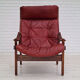Fauteuil, années 70, teck