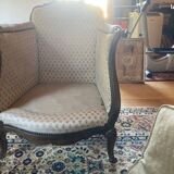 Fauteuils crapauds style Louis XV