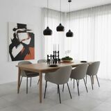 Set of 7 black candle holders designed by Koziol Hommage 2005 Germany