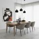 Set de 7 porte-bougies noirs design Koziol Hommage 2005 Allemagne