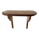 Rustic wooden wall shelf