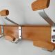 Vintage wall coat rack from the 60s/70s