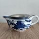Gaiwan traditional chinese tea set in blue and white porcelain