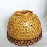 Wicker rattan pendant lampshade
