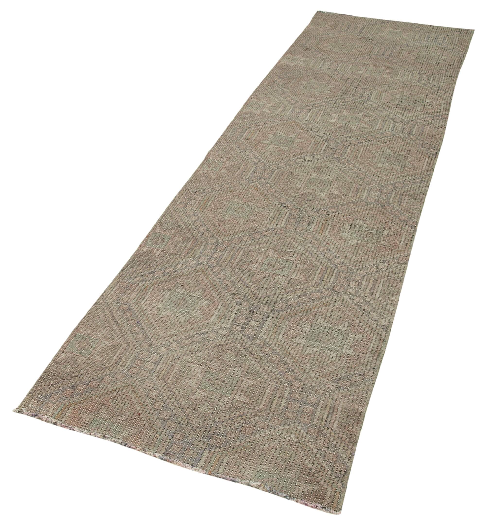 Turkish Handmade Vintage Anatolian Kilim 76 cm x 295 cm