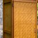 Bamboo cabinet woven and modular pine vintage 1960