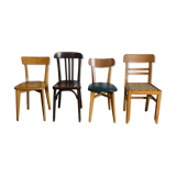 Set of 4 mismatched chairs