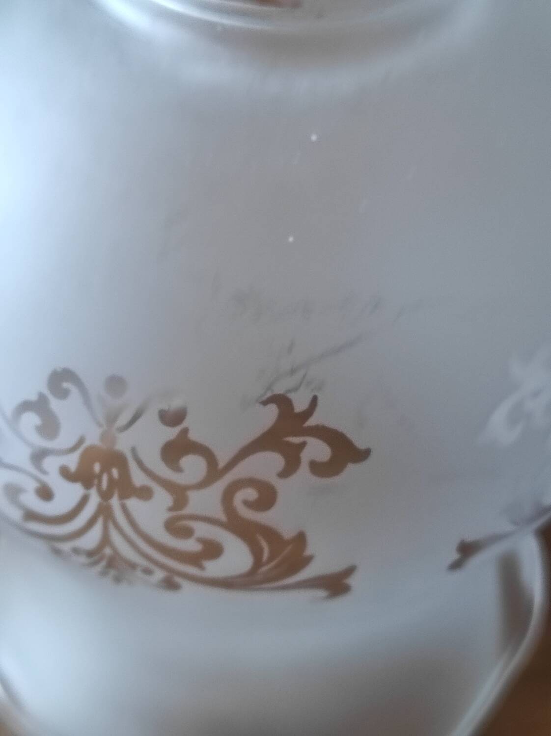'Tulip' lampshade for lighting, transparent decoration on frosted glass.