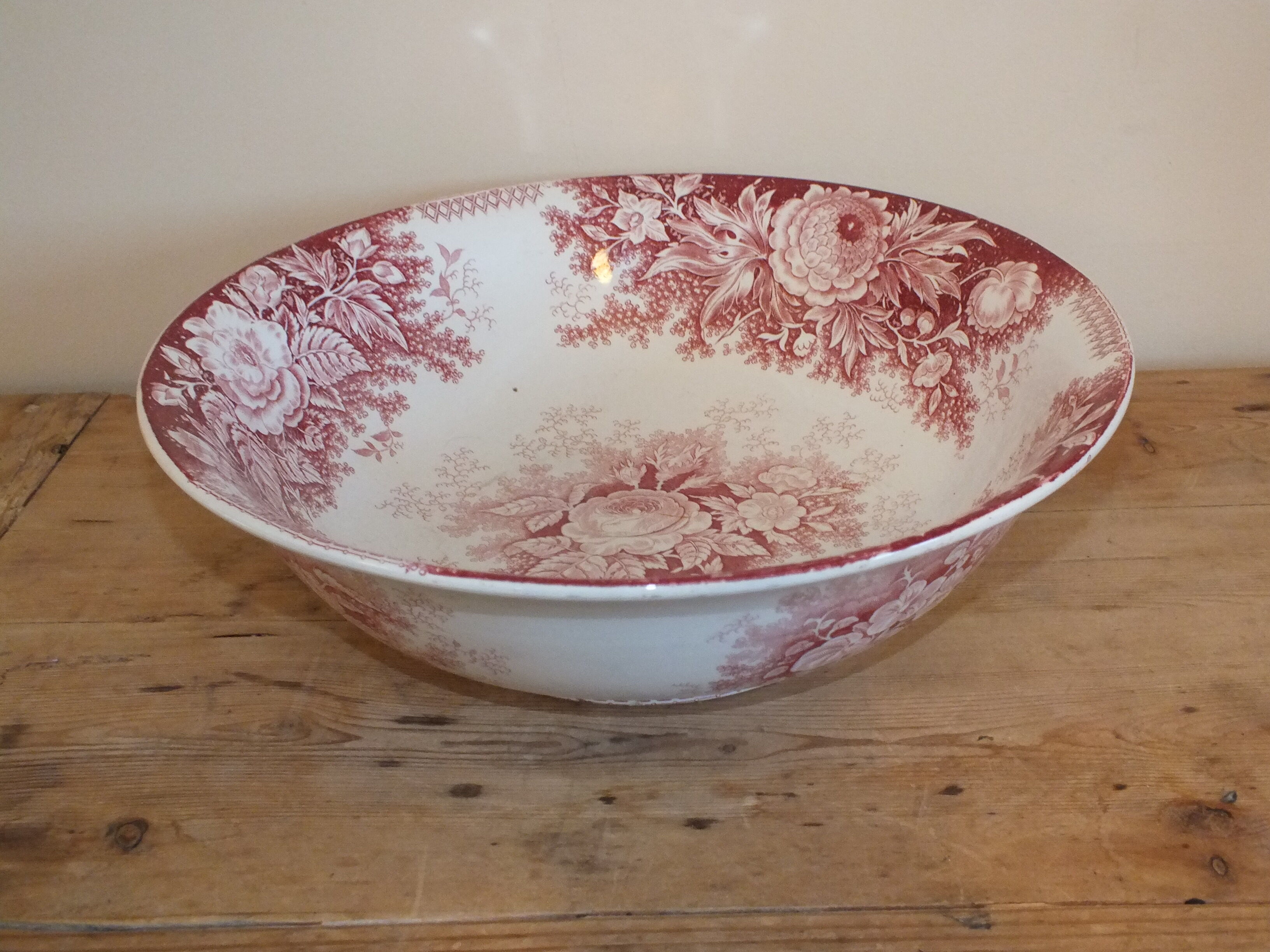 Bowl Sarreguemines U&C model Planter Pink