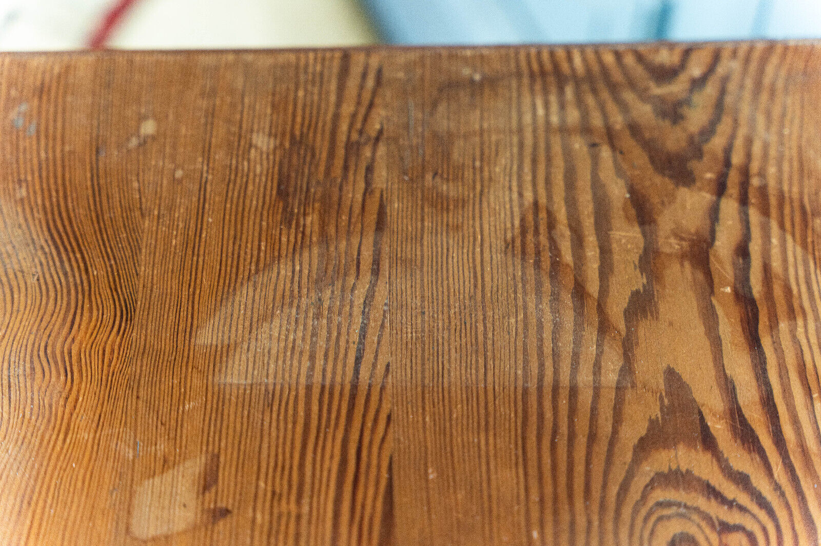 Parisian table pitchpin desk 1 drawer 1900