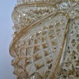 Glass ceiling light, vintage 1970