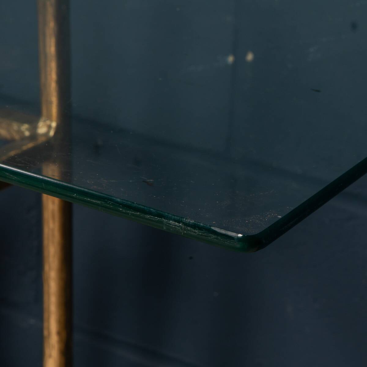 TABLE CONSOLE EN RÉSINE AVEC TUSKS FRANÇAISE INHABITUELLE DES ANNÉES 1970, HENRI FERNANDEZ c.1970