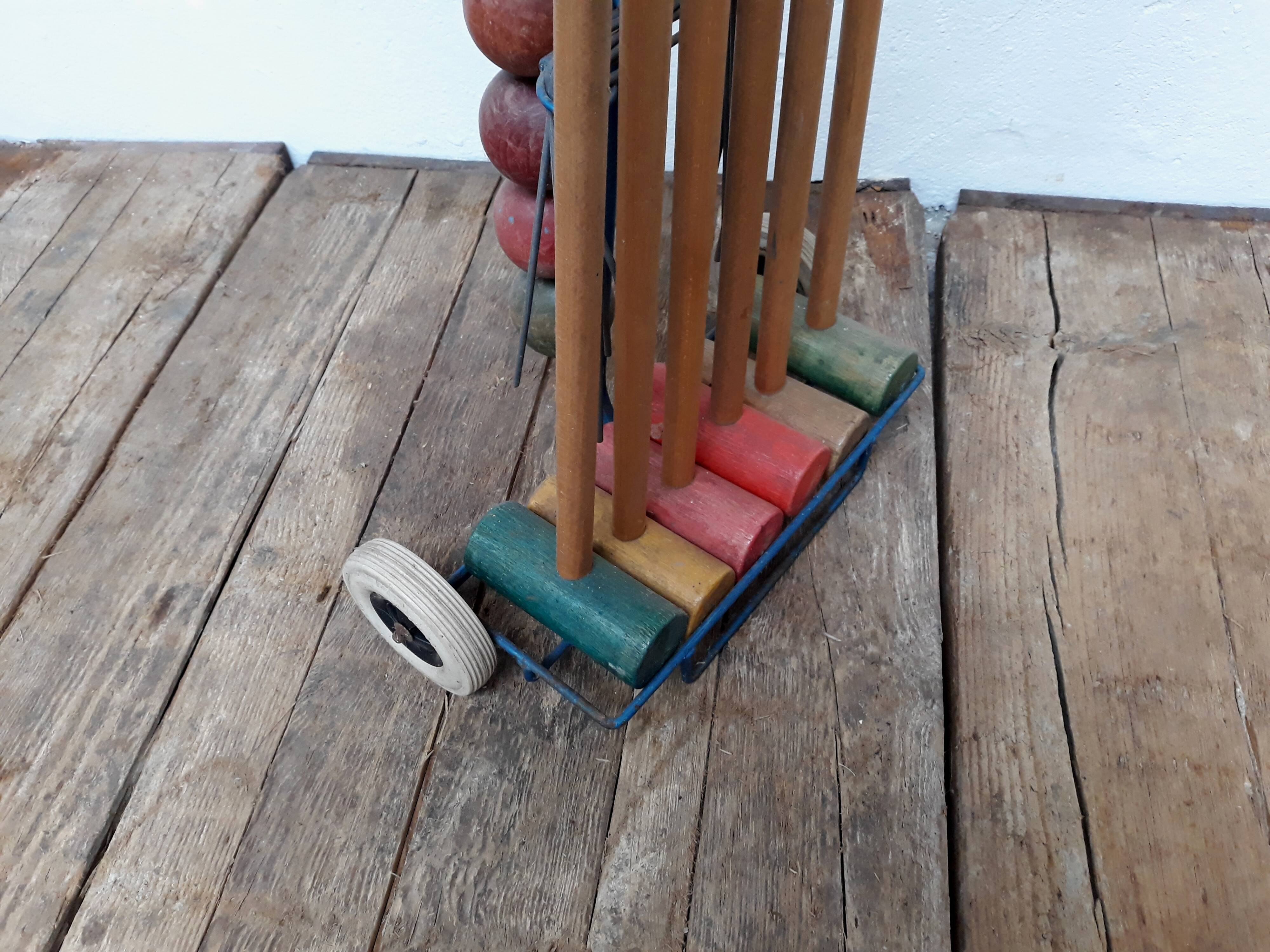 Vintage croquet set