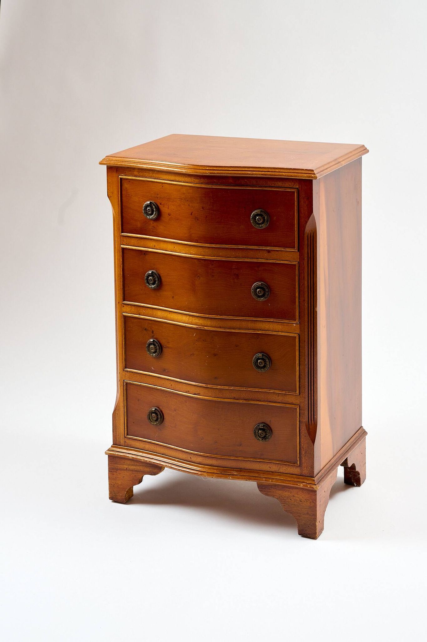 Original English cherry chest of drawers Burton Reproductions Limited