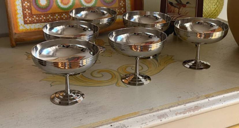 Set of 6 "Sully" Cups by Létang & Rémy French – 1