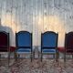 Set of 4 Napoleon III chairs in black and gold.