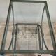 Patinated green-grey wrought iron dessert table