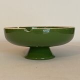 Vintage green ashtray on foot