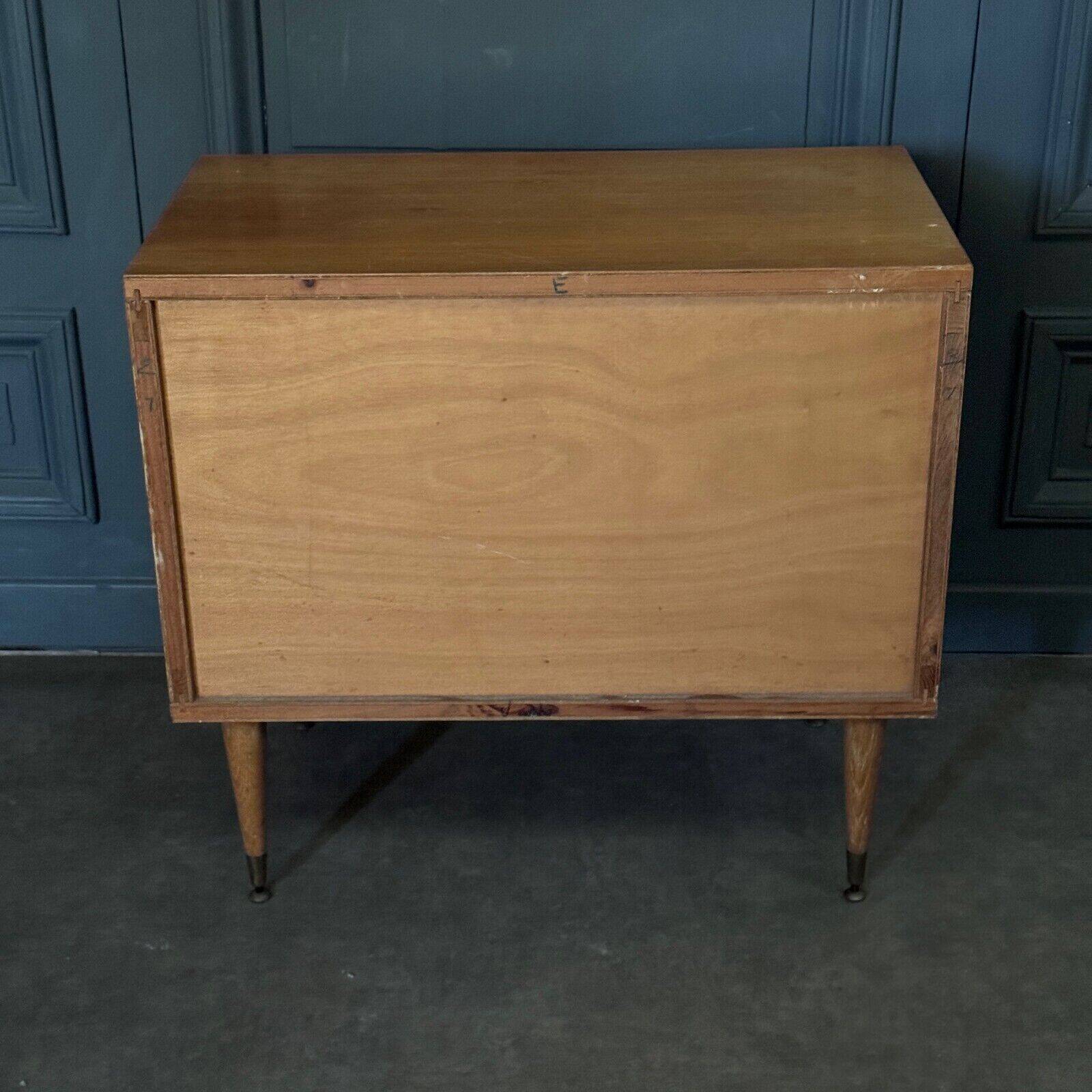1960 rattan chest of drawers 4 drawers spindle legs