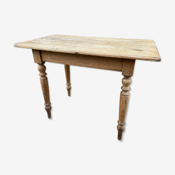 Table de ferme ancienne chêne bois brut