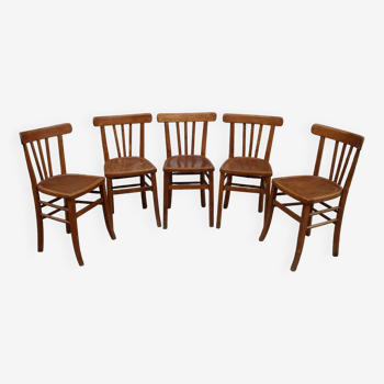 série de 5 chaises bistrot luterma
