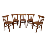 series of 5 luterma bistro chairs