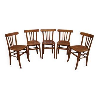 series of 5 luterma bistro chairs