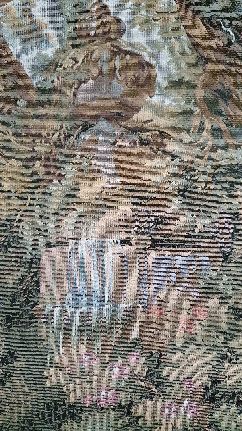 Countryside landscape scene wall tapestry