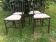 4 Napoleon chairs, orchestra chairs