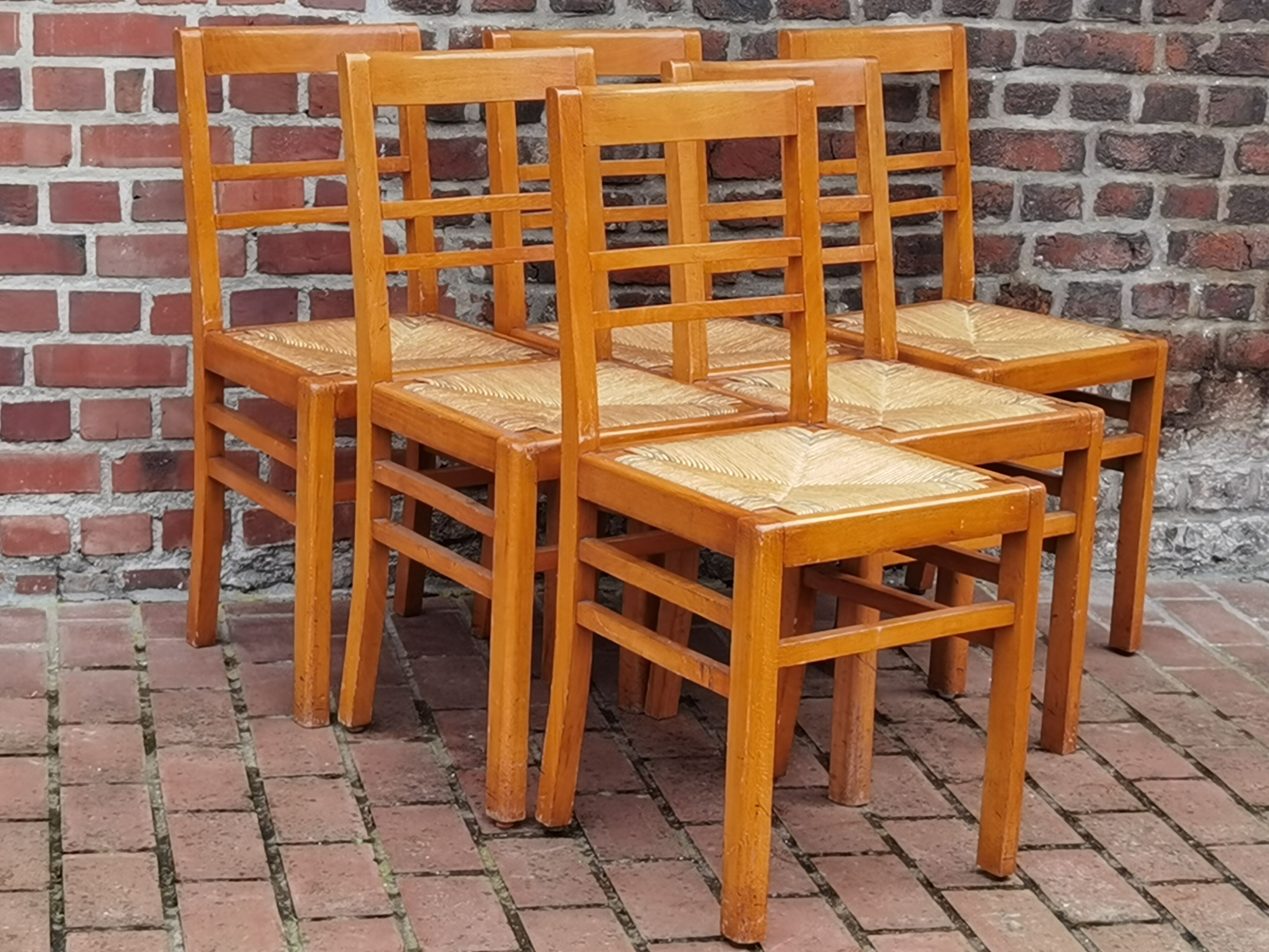 Lot of 6 chairs reconstruction Pierre Cruege