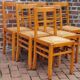 Lot de 6 chaises reconstruction Pierre Cruege