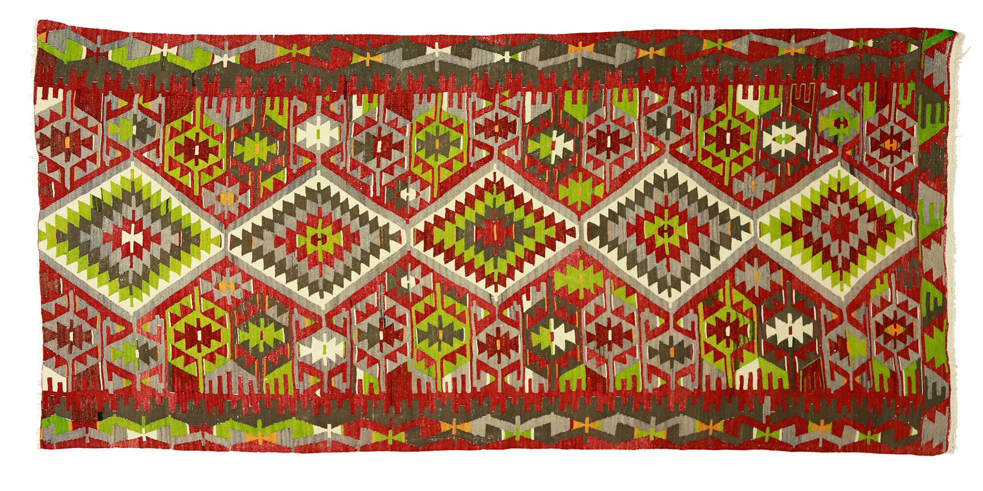 Anatolian handmade kilim rug 280 cm x 150 cm