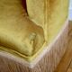 Pair of 1950 gold velvet toad chairs
