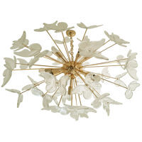 Suspension ovale en verre de murano