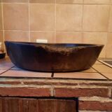 Grand plat en bois ancien