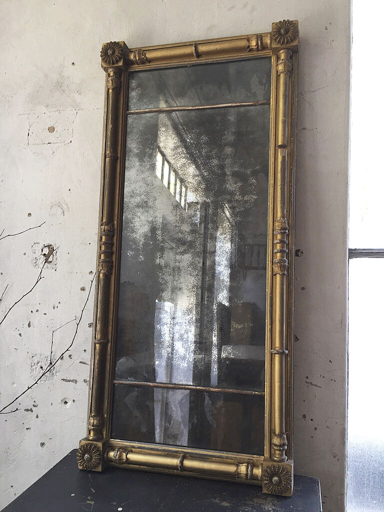 18th century mercury mirror 119x56cm