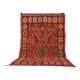 Vintage Moroccan Wool Rug 214 x 325 cm, Berber Handmade Rug Unique
