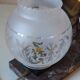 Lampe de table Art déco chien de chasse sur socle en marbre