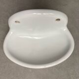 Wall-mounted earthenware soap holder