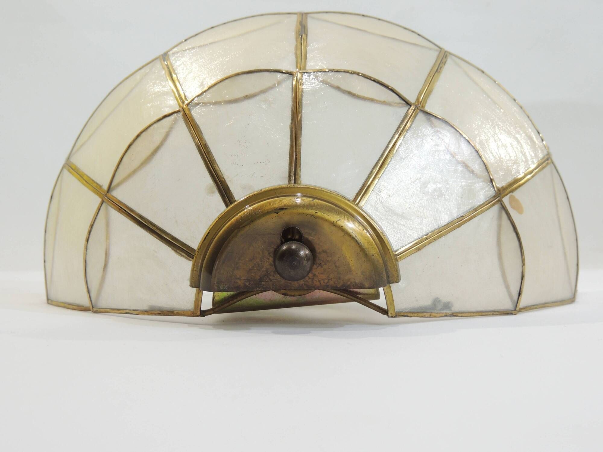 Pair of mother-of-pearl /vintage wall lamps