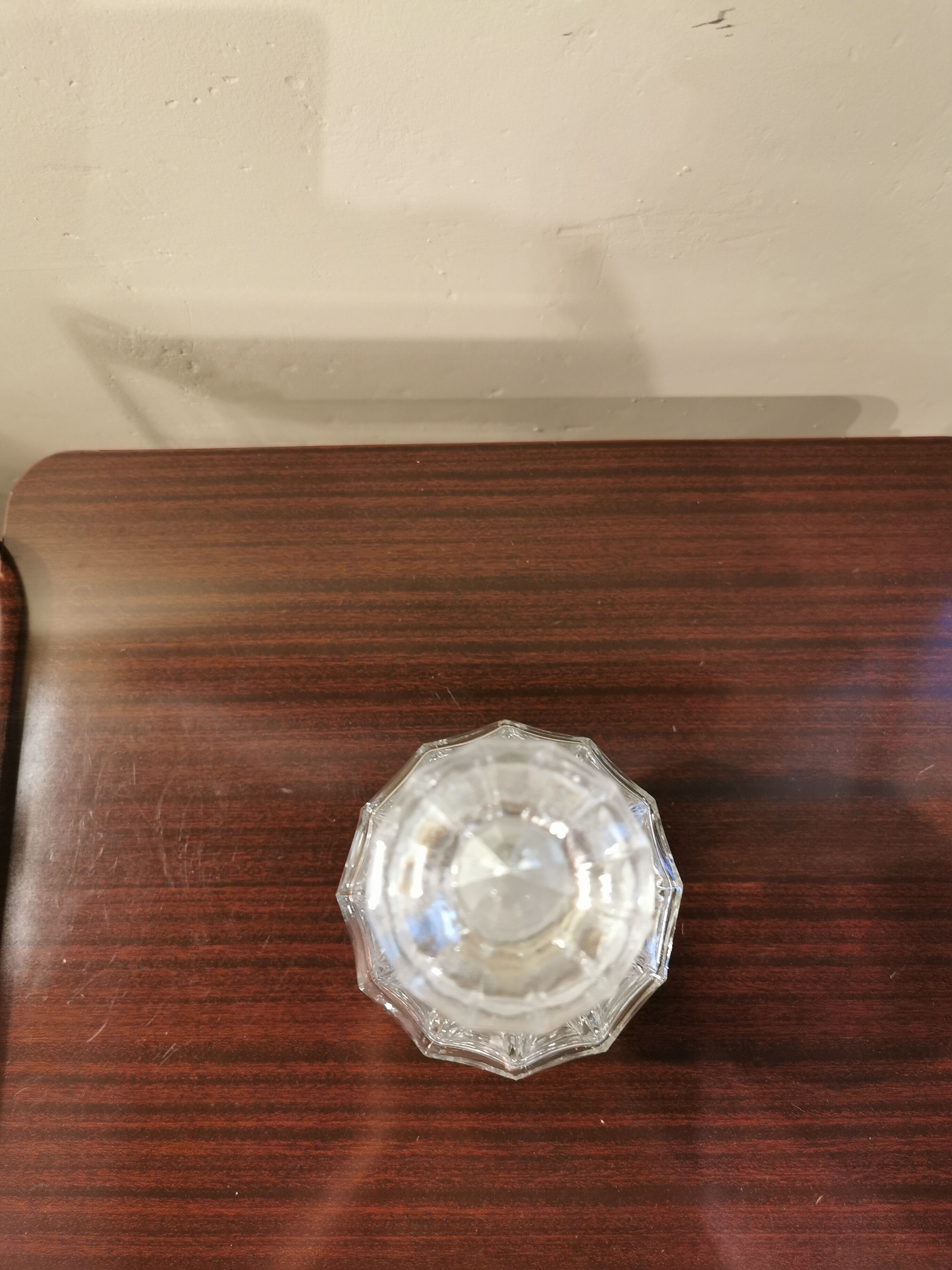 Antique faceted carafe