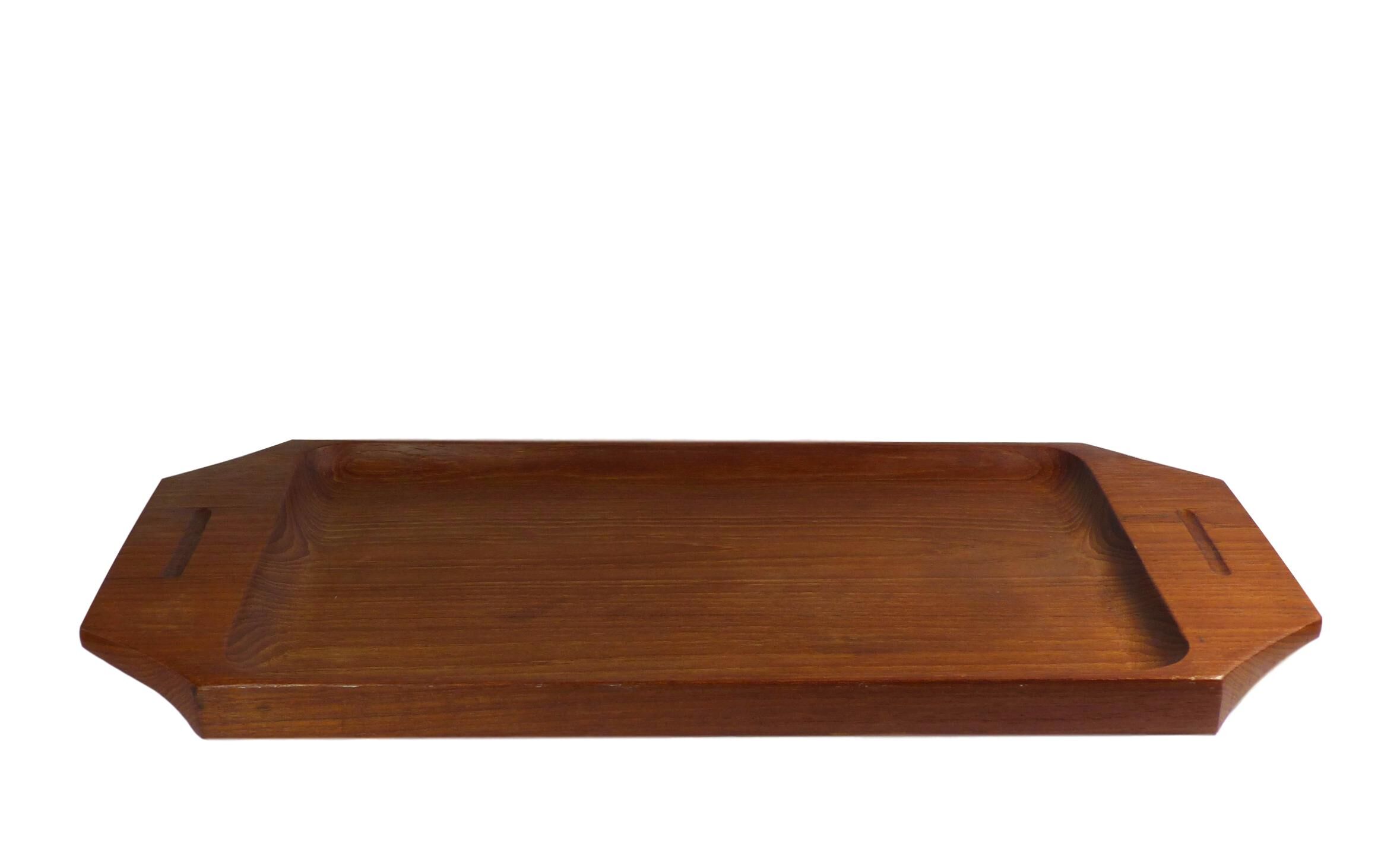 Solid teak tray